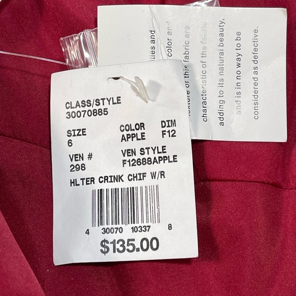 NWT David’s Bridal Halter Long Formal/Ball Prom Dress Gown Red Womens Sz 6 - Picture 14 of 14